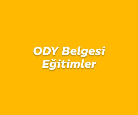 ODY Belgesi Eğitimler